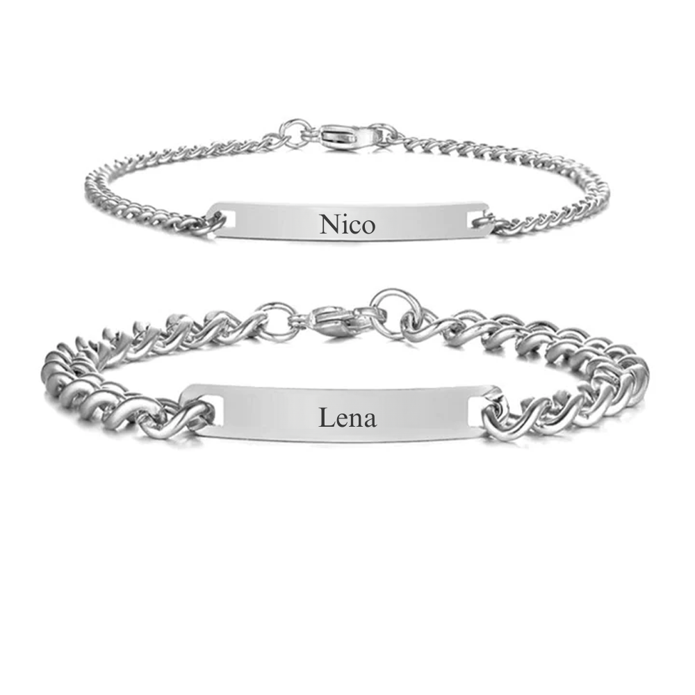 Personalisierte Armbänder für Paare