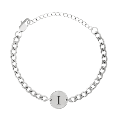 Coin-Armband mit Initialen