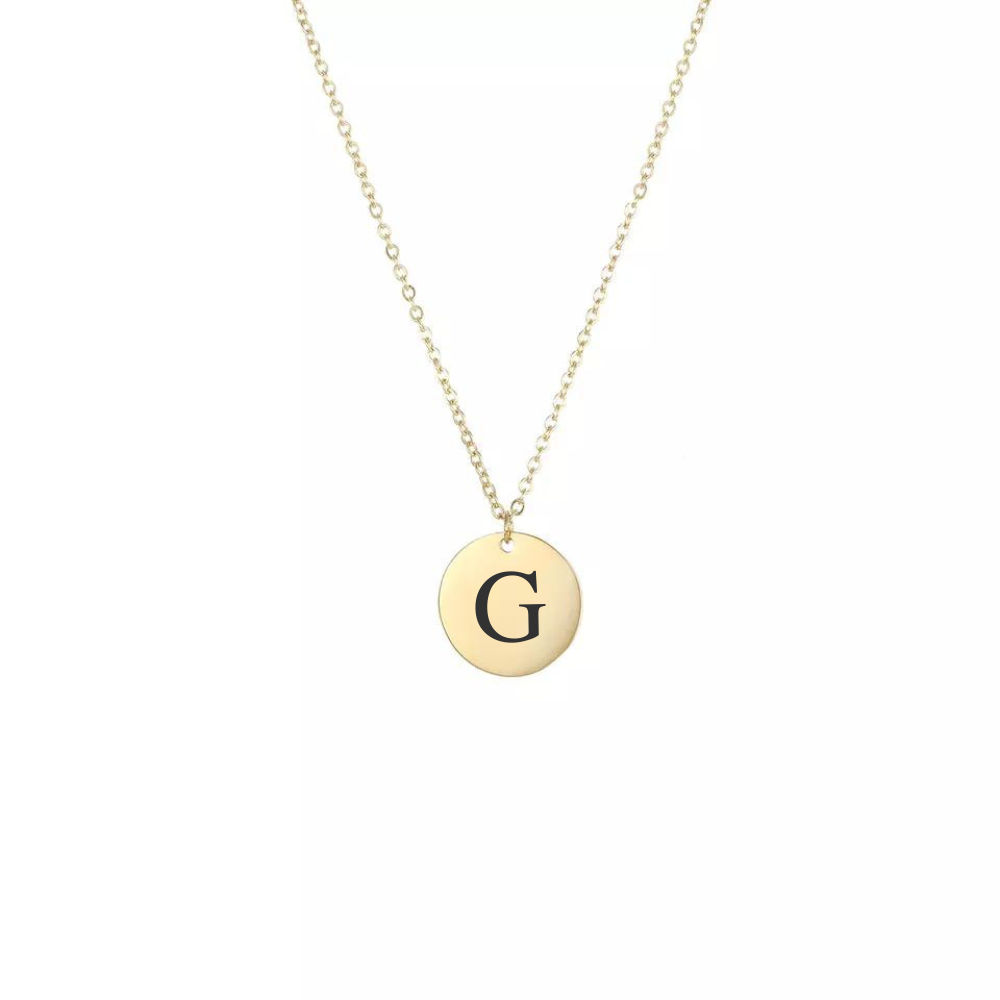 Graviertes Münzband mit Initialen