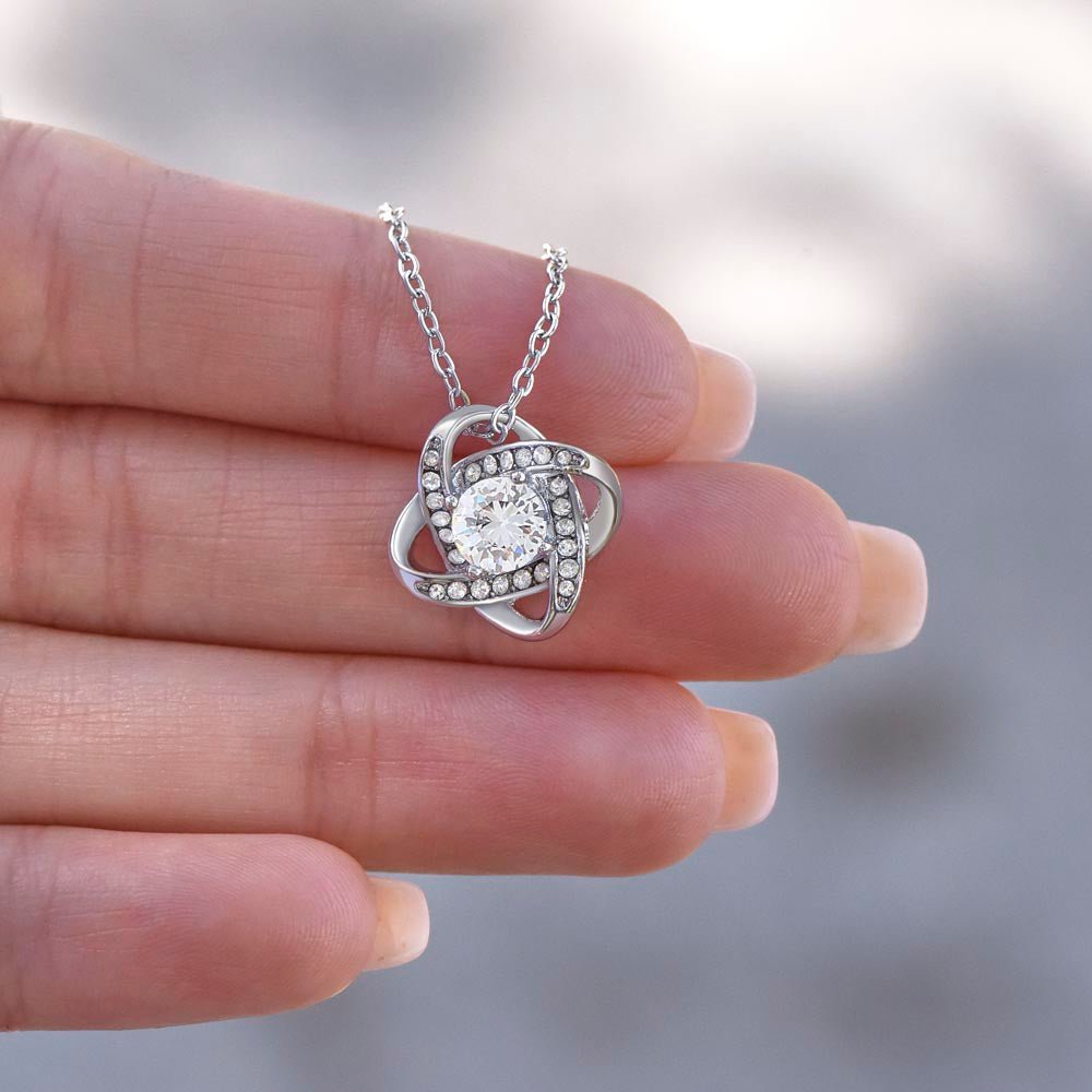 An Meine Mama – Ewige Rosenbox – Mit Love Knot Halskette & Echter Rose