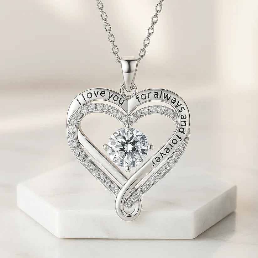 Für Immer Liebe, An Meine Frau Halskette Weihnachtsgeschenk Für Frau, Jahrestag Geschenk Für Frau, Geburtstagsgeschenk Für Frau, Geschenk Für Frau, Halskette Für Frau