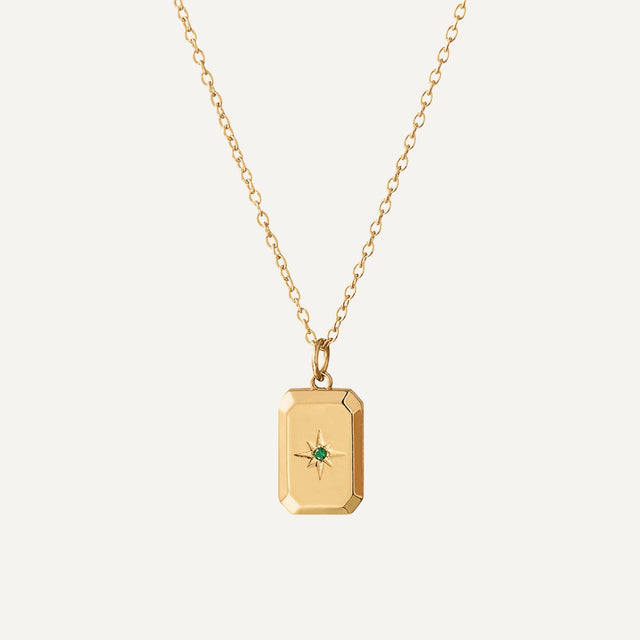 Locket-Halskette mit Geburtsstein