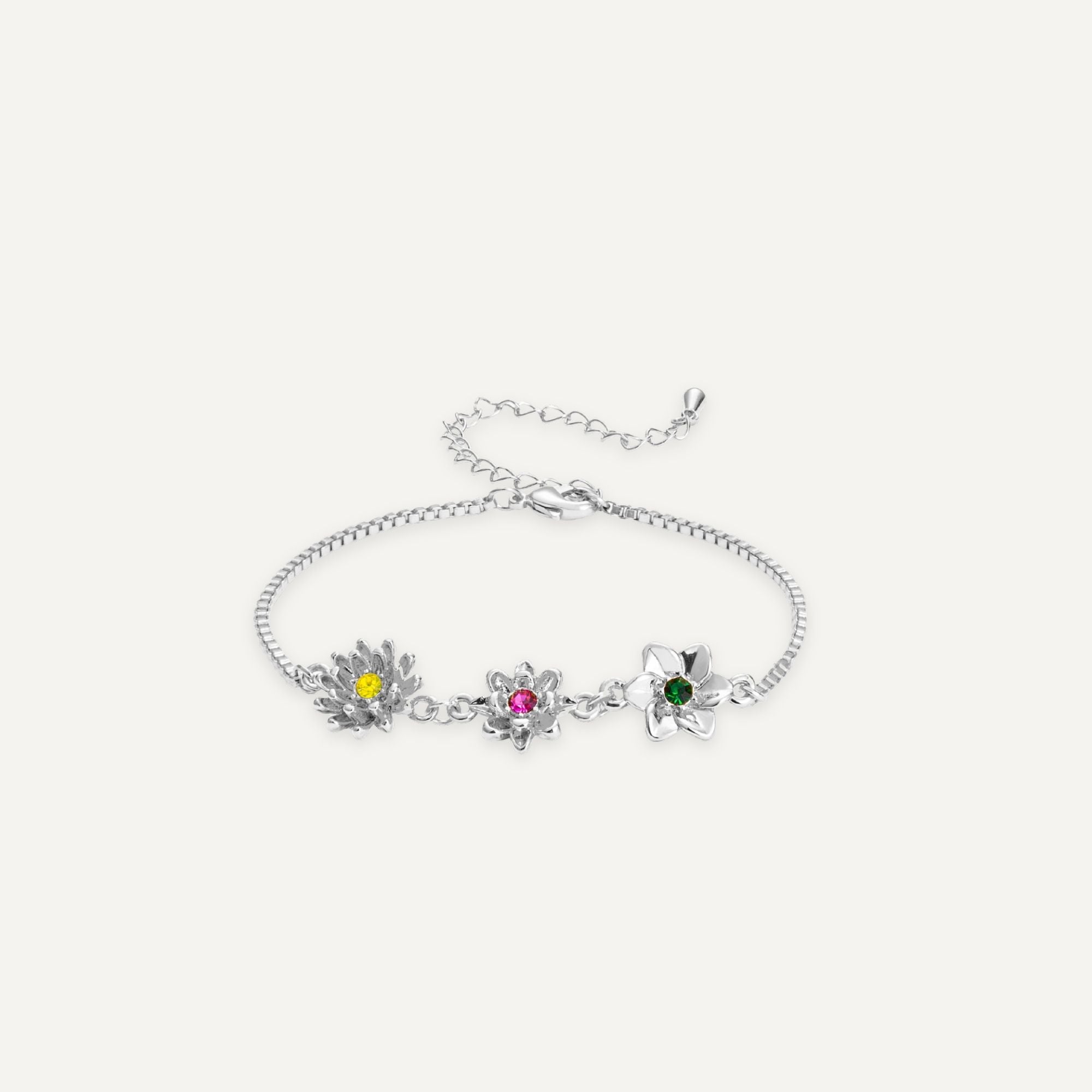 Edimensionales Armband mit Geburtsblume