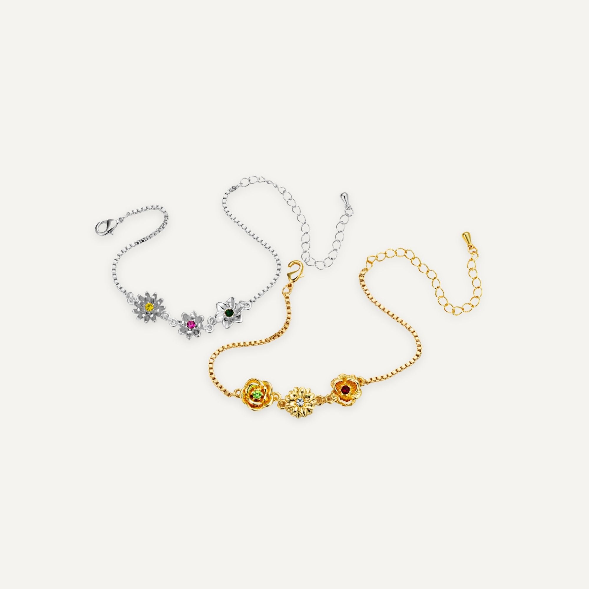 Edimensionales Armband mit Geburtsblume