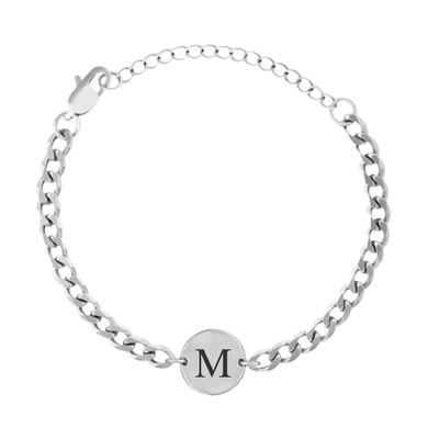 Coin-Armband mit Initialen