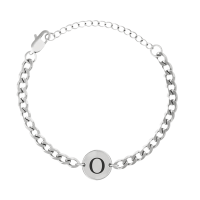 Coin-Armband mit Initialen