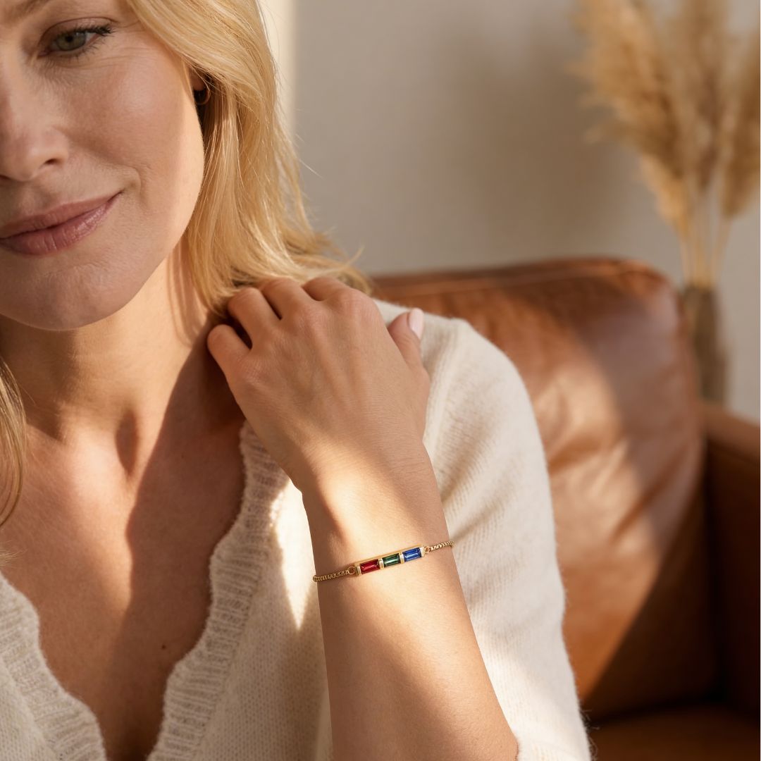 Personalisierbares Geburtsstein-Armband