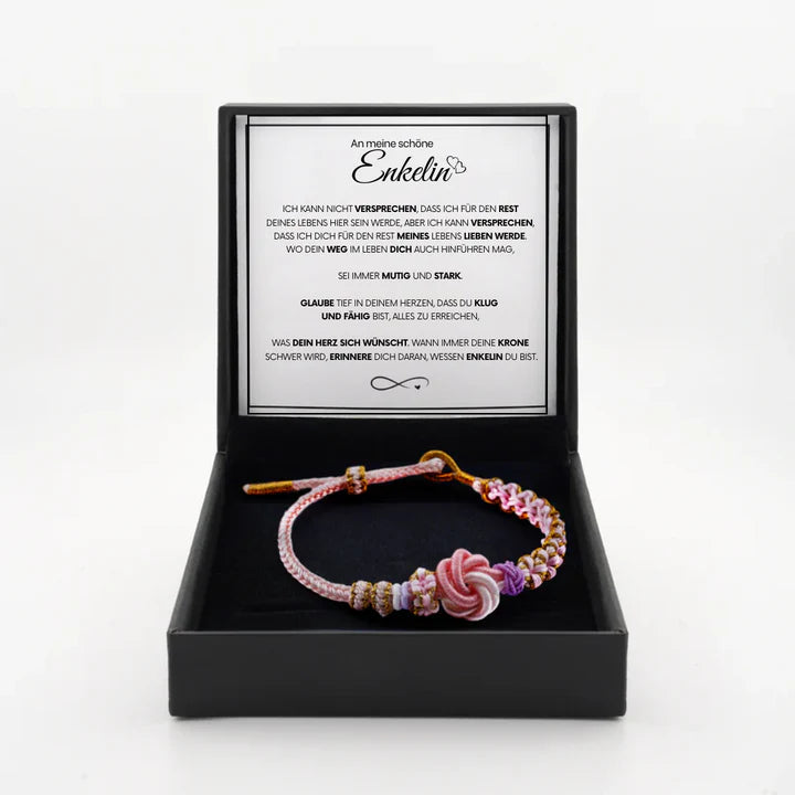 An Meine Schöne Enkelin - Unzerbrechliches Knoten-Armband