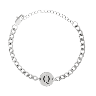 Coin-Armband mit Initialen