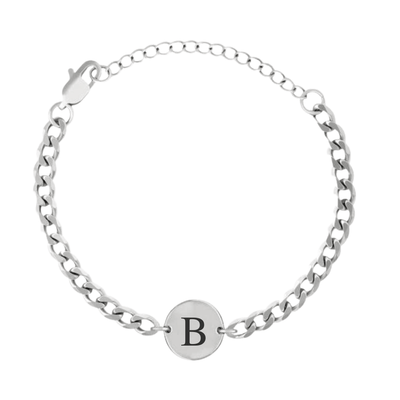 Coin-Armband mit Initialen