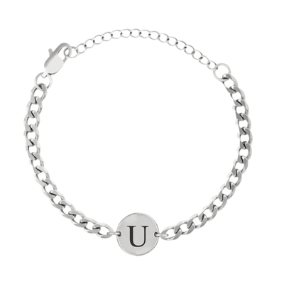 Coin-Armband mit Initialen