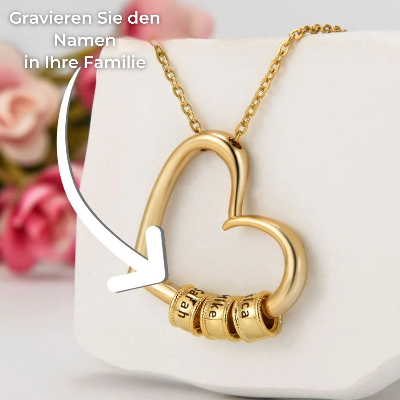 An Die Beste Mama Der Welt - Liebes-halskette Mit Graviertem Anhänger