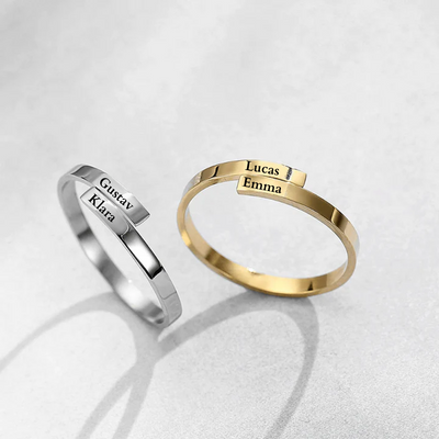 Gravierter Ring mit Namen