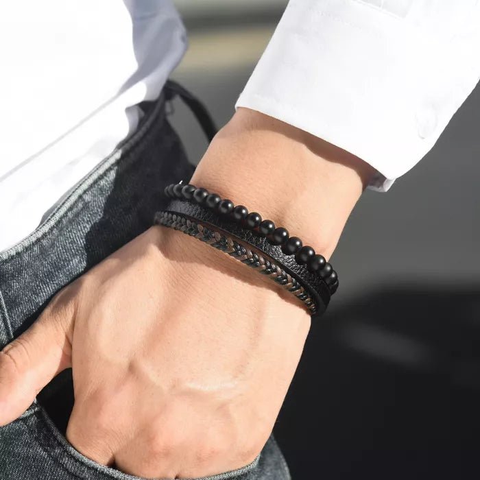 An Meinen Enkel – Beruhigendes Lavastein-Armband – In Liebe, Oma