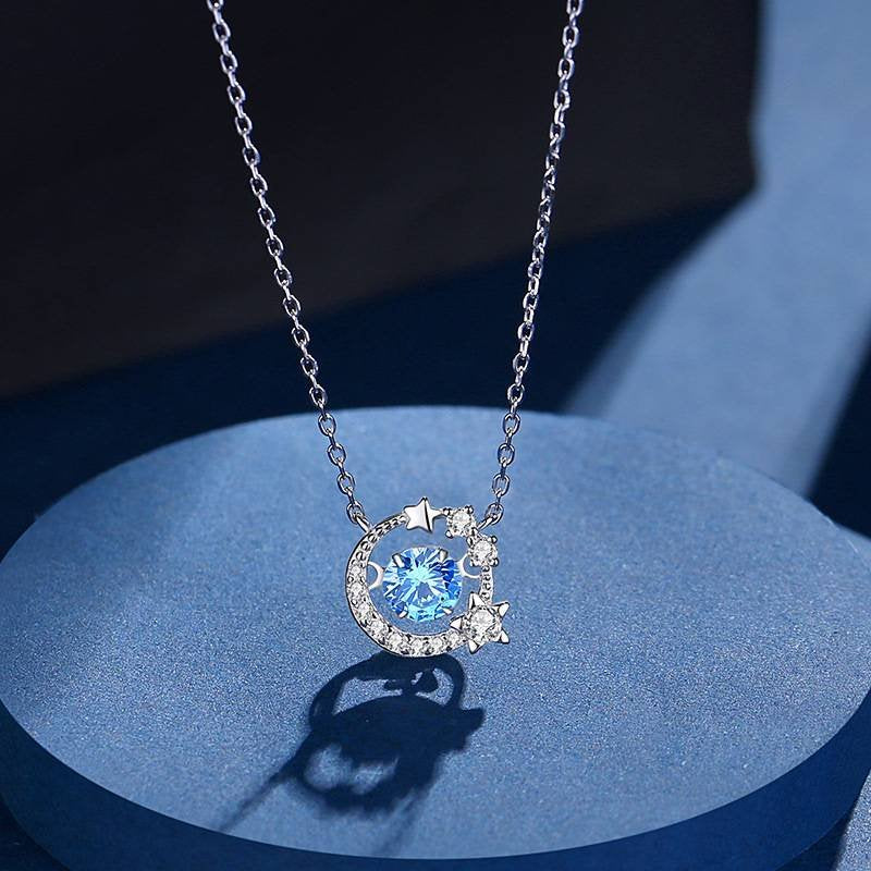 Mond und Sterne Halskette