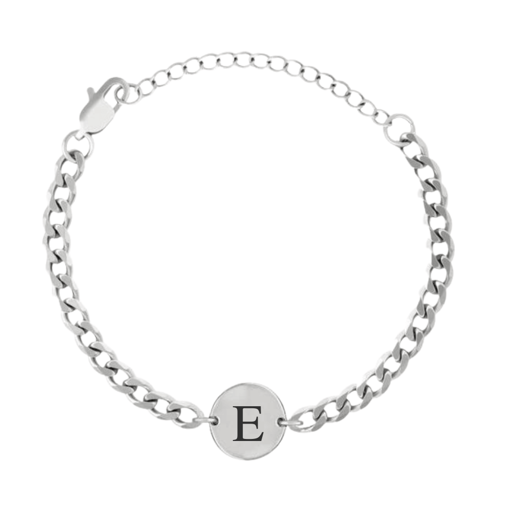 Coin-Armband mit Initialen
