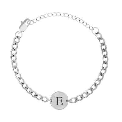 Coin-Armband mit Initialen