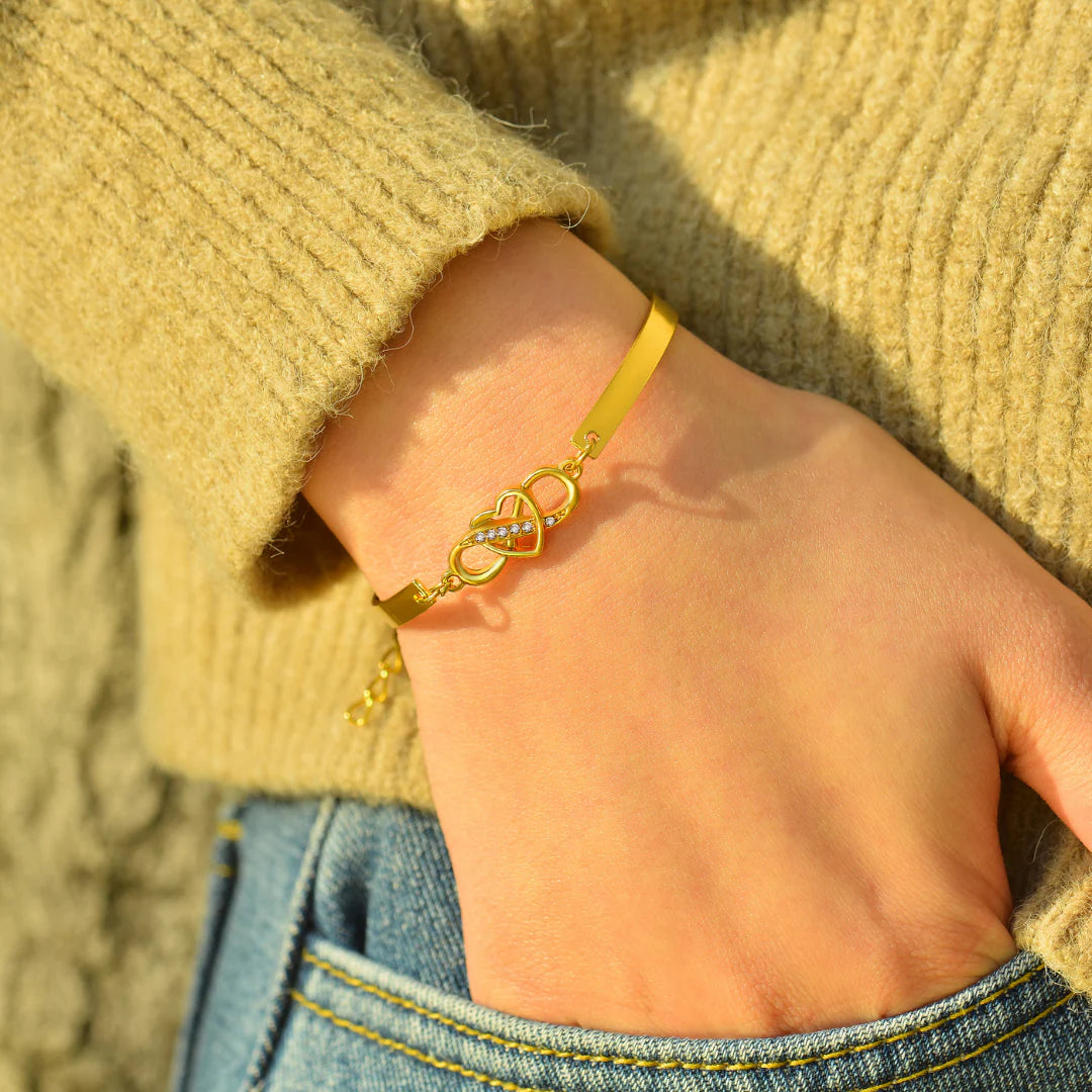 An Meine Enkelin - Behalte Mich in Deinem Herzen – Unendlichkeits-Armband