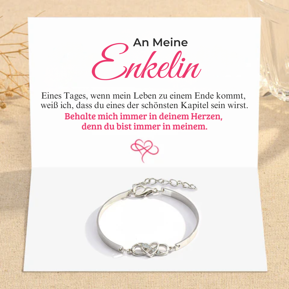 An Meine Enkelin - Behalte Mich in Deinem Herzen – Unendlichkeits-Armband
