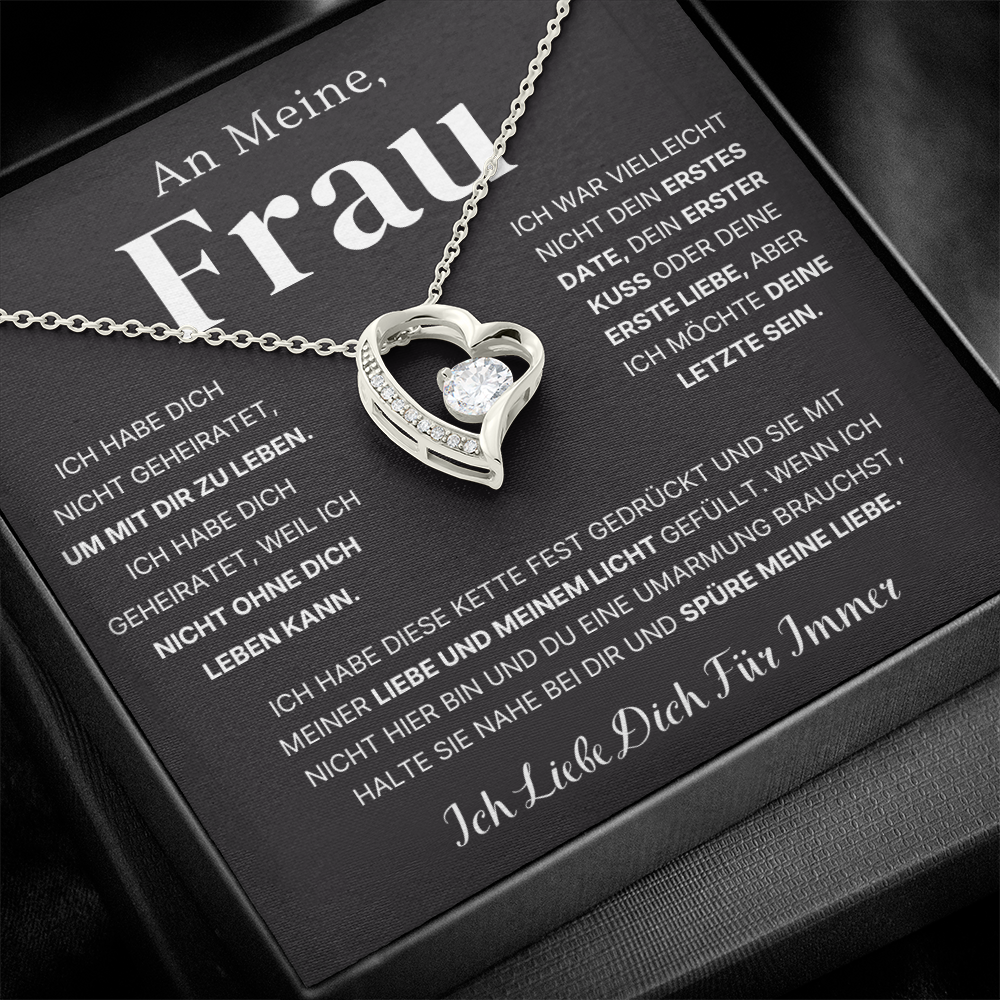 An Meine Frau – Dein Letztes Alles – Herz Halskette