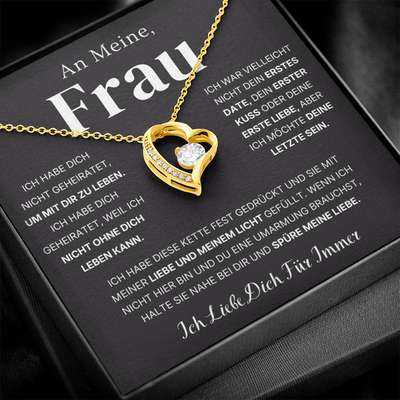 An Meine Frau – Dein Letztes Alles – Herz Halskette