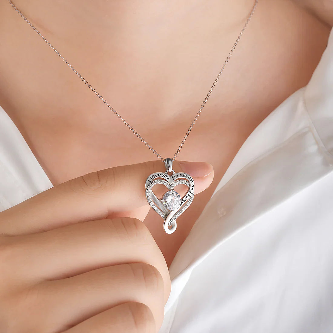 An Meine Liebe – Für Immer Und Ewig  – Herz-Kette
