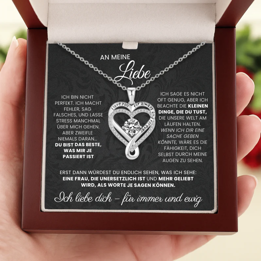 An Meine Liebe – Für Immer Und Ewig  – Herz-Kette