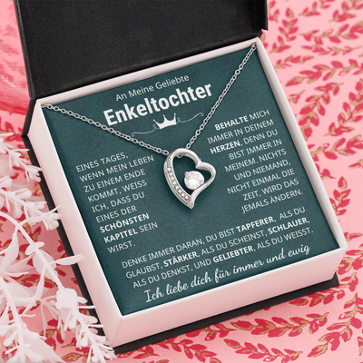 An Meine Geliebte Enkeltochter – Ich Liebe Dich Für Immer – Herz-Kette