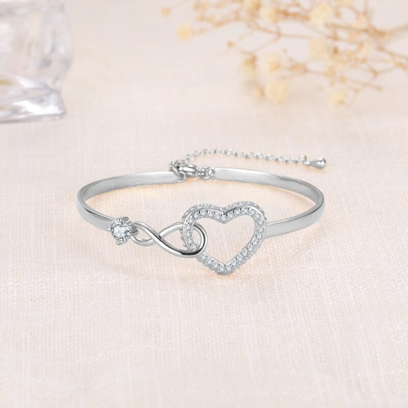 An Meine Tochter - Unendlichkeit Herz Armband – Für Immer Verbunden