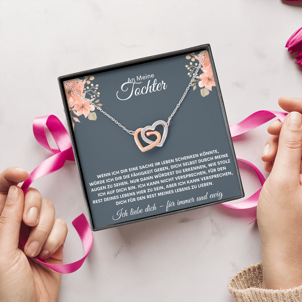An Meine Tochter – Ich Bin Stolz Auf Dich – Herz Halskette
