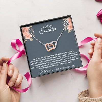 An Meine Tochter – Ich Bin Stolz Auf Dich – Herz Halskette