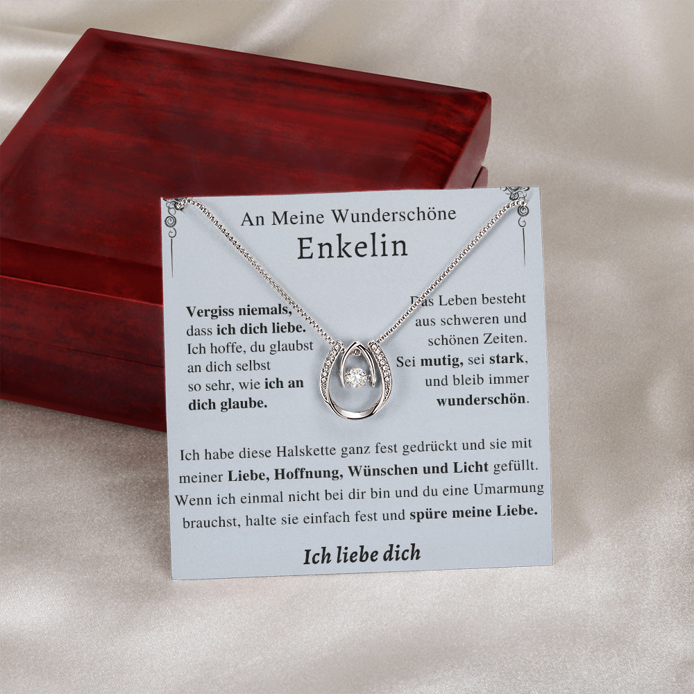 An Meine Wunderschöne Enkelin - Mutig Und Schön – Glück In Der Liebe Halskette
