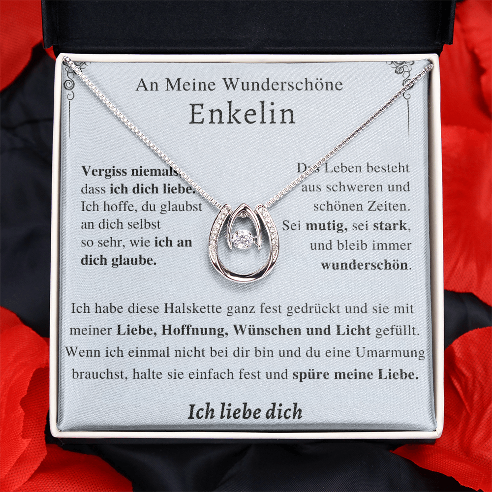 An Meine Wunderschöne Enkelin - Mutig Und Schön – Glück In Der Liebe Halskette