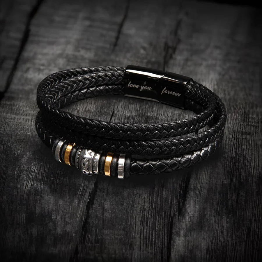 An Meinen Mann - Ich Liebe Dich Für Immer - Lederarmband