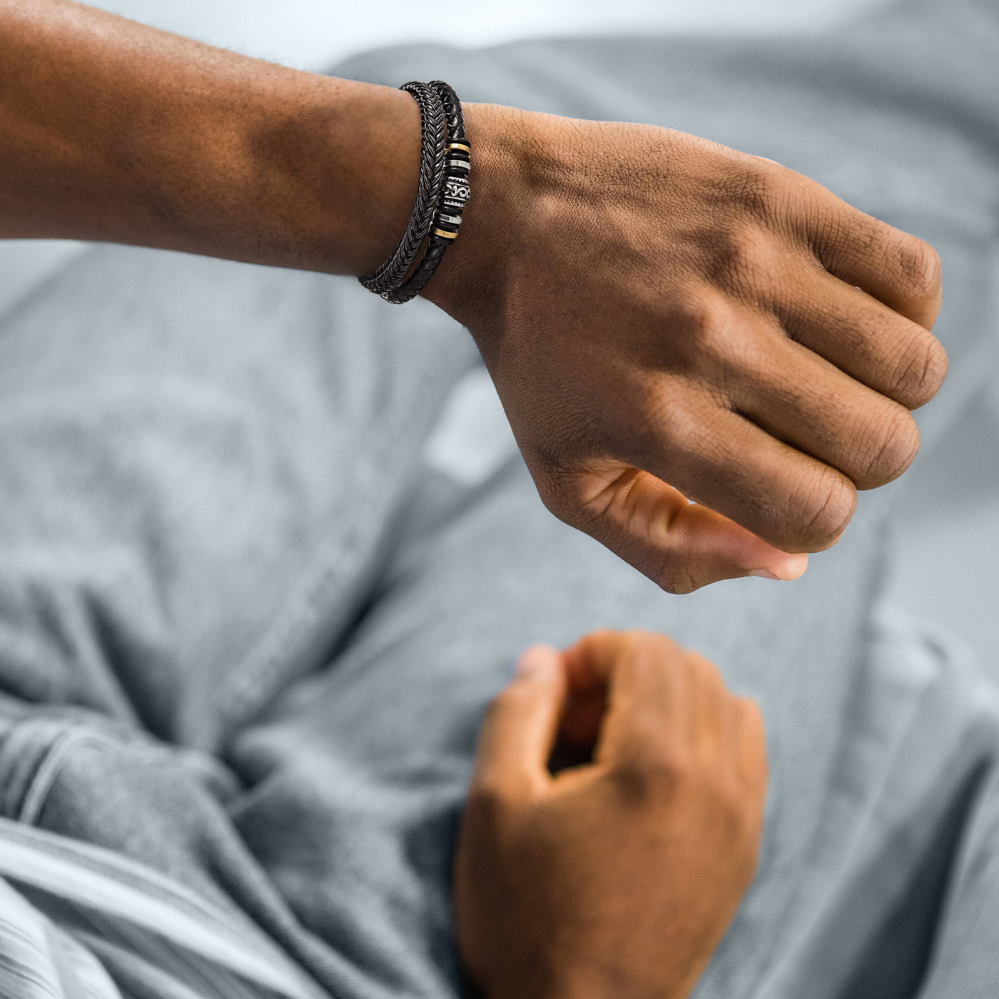 An Meinen Sohn - Ich Werde Immer Bei Dir Sein – Lederarmband