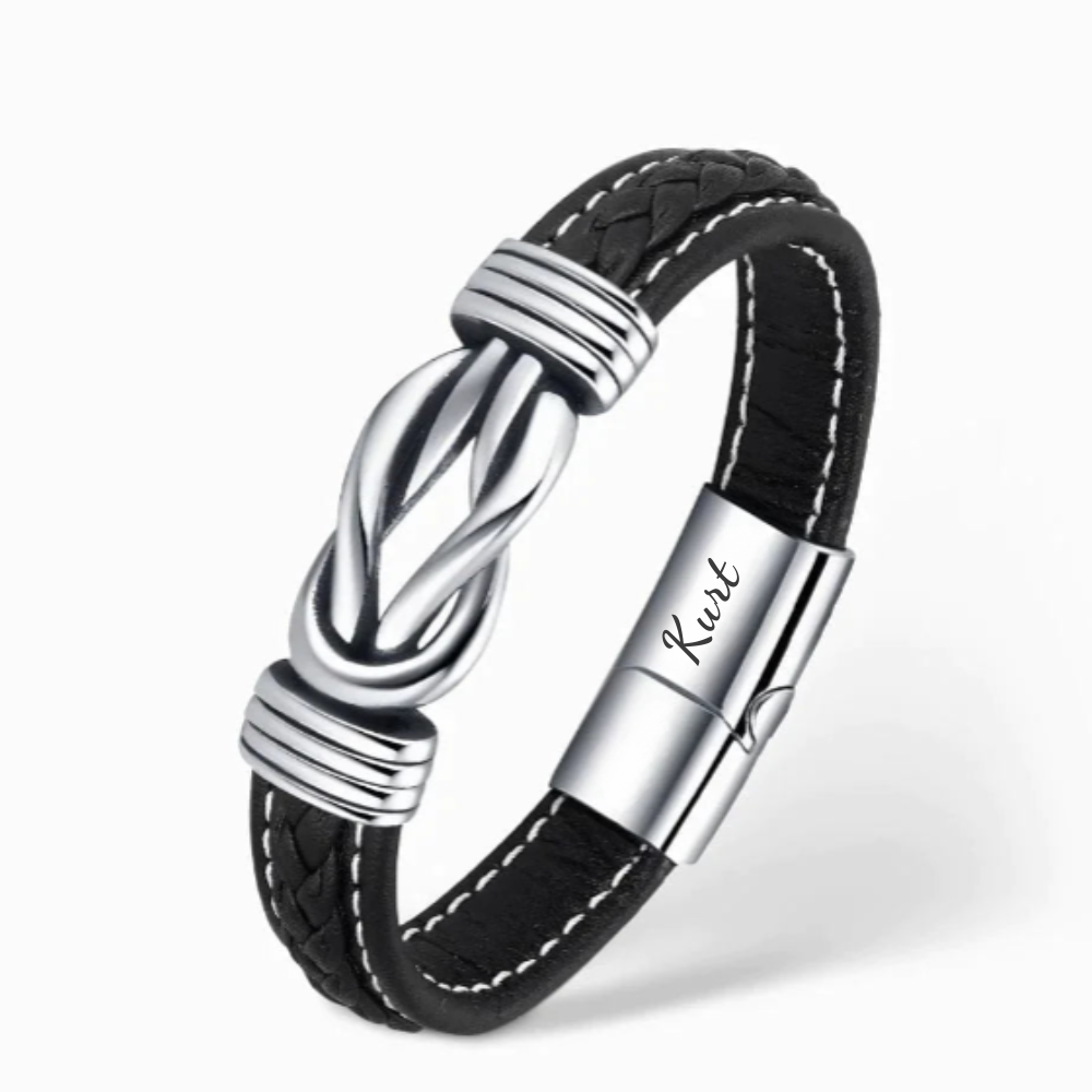 An Meinen Sohn - Mutter Und Sohn Für Immer Miteinander Verbunden - Personalisierbares Infinity-Armband