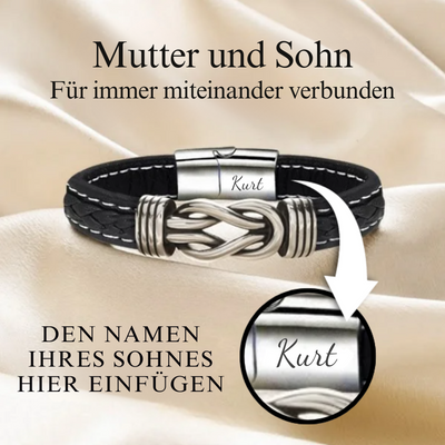 An Meinen Sohn - Mutter Und Sohn Für Immer Miteinander Verbunden - Personalisierbares Infinity-Armband