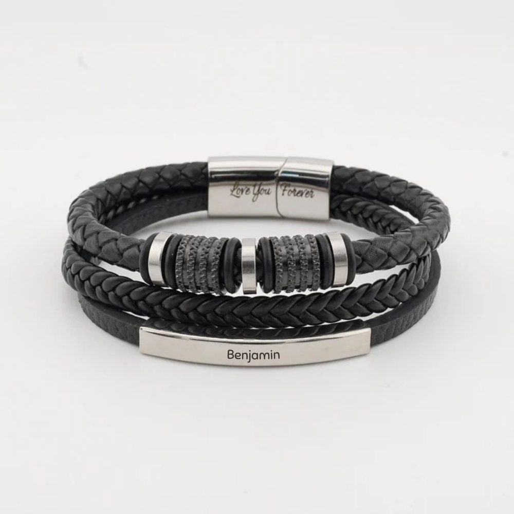 An Meinen Sohn - Personalisierbares " Für Immer Verbunden “ Armband