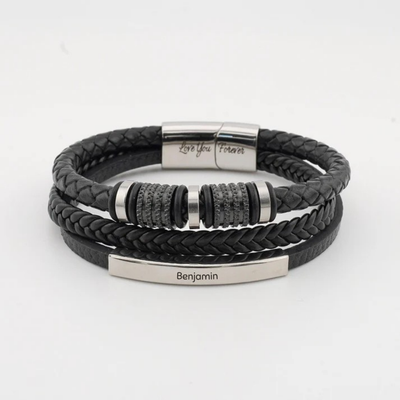 An Meinen Sohn - Personalisierbares " Für Immer Verbunden “ Armband