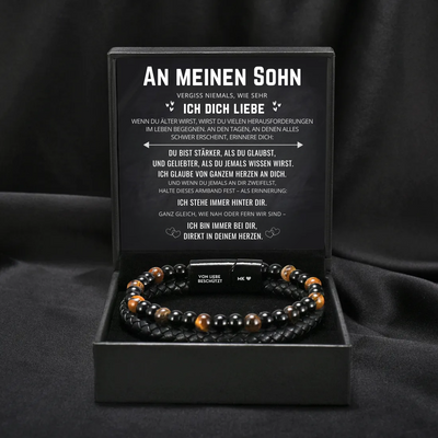 An Meinen Sohn – Der Beschützer - Tigerauge Schutzarmband