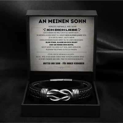An Meinen Sohn – Immer Bei Dir – Infinity Lederarmband