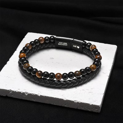 An Meinen Sohn – Tigerauge Schutz Personalisierung Armband