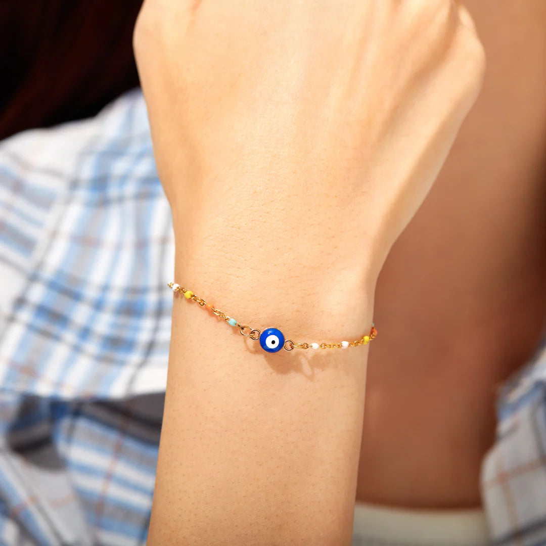Perlenarmband mit dem Bösen Auge
