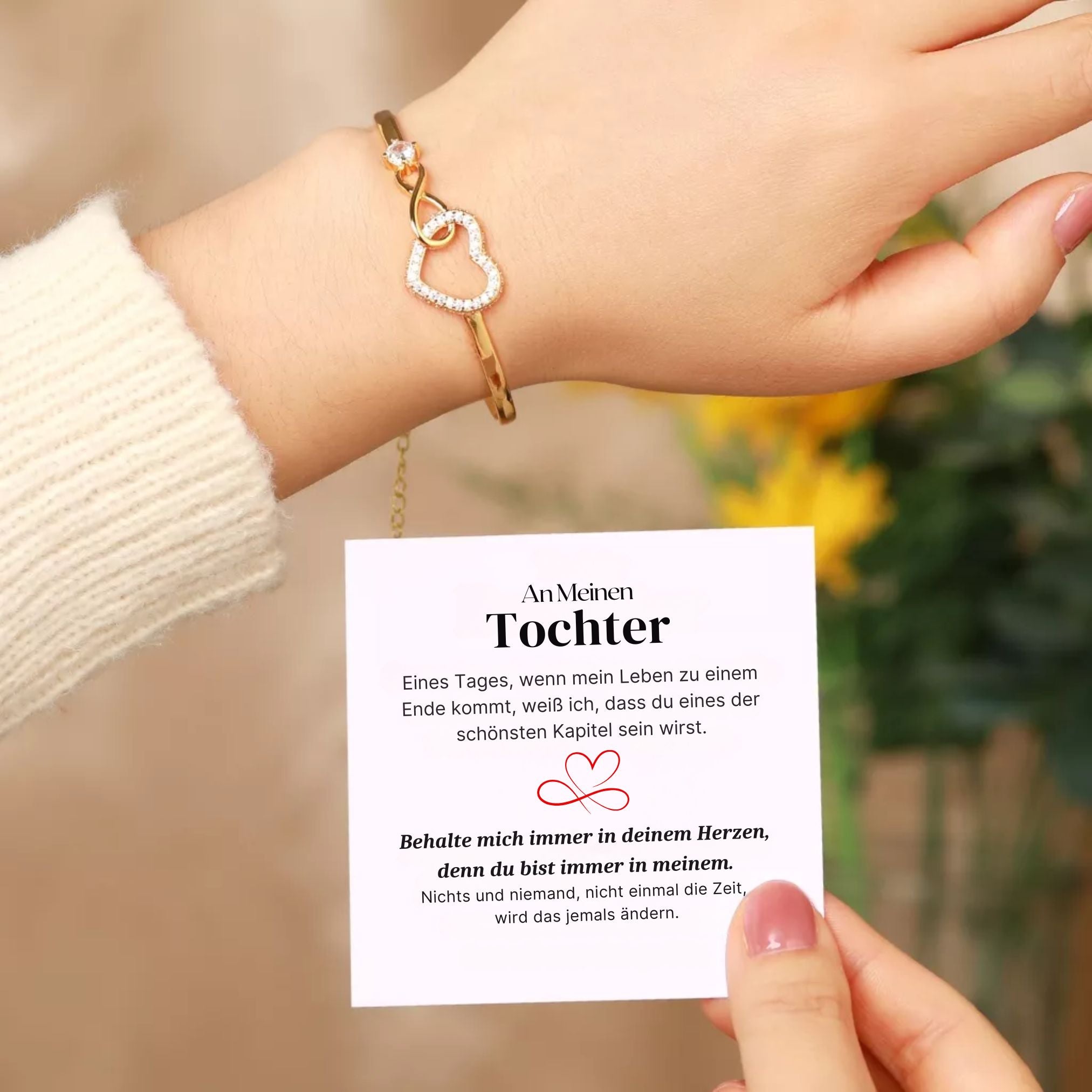 An Meine Tochter - Unendliches Herz Armband
