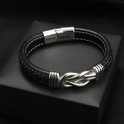 An Meinen Sohn – Immer Bei Dir – Infinity Lederarmband