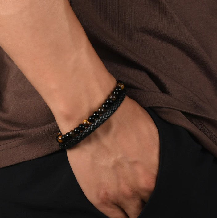 An Meinen Sohn – Tigerauge Schutz Personalisierung Armband