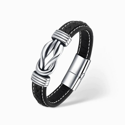 “Mutter und Sohn Für Immer Verbunden“ Geflochtenes Lederarmband
