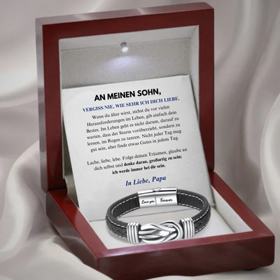 An Meinen Sohn - In Liebe, Papa - Infinity Armband