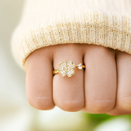 Kleeblatt-Fidget-Ring