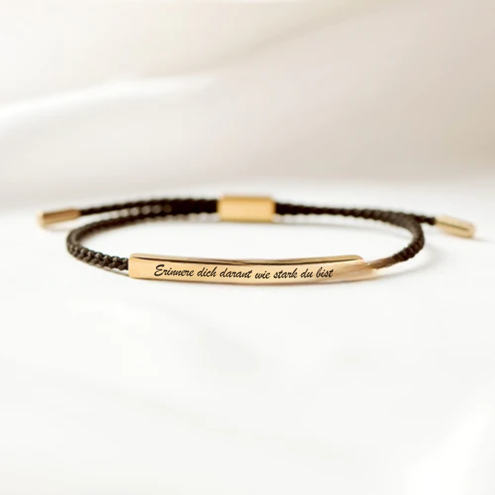 "Erinnere Dich Daran, Wie Stark Du Bist" Röhrenarmband